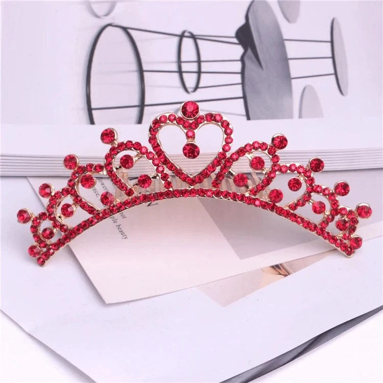 7# Wholesale Fashion Bridal Wedding zircon Rhinestone Crowns Metal Tiaras For Women
