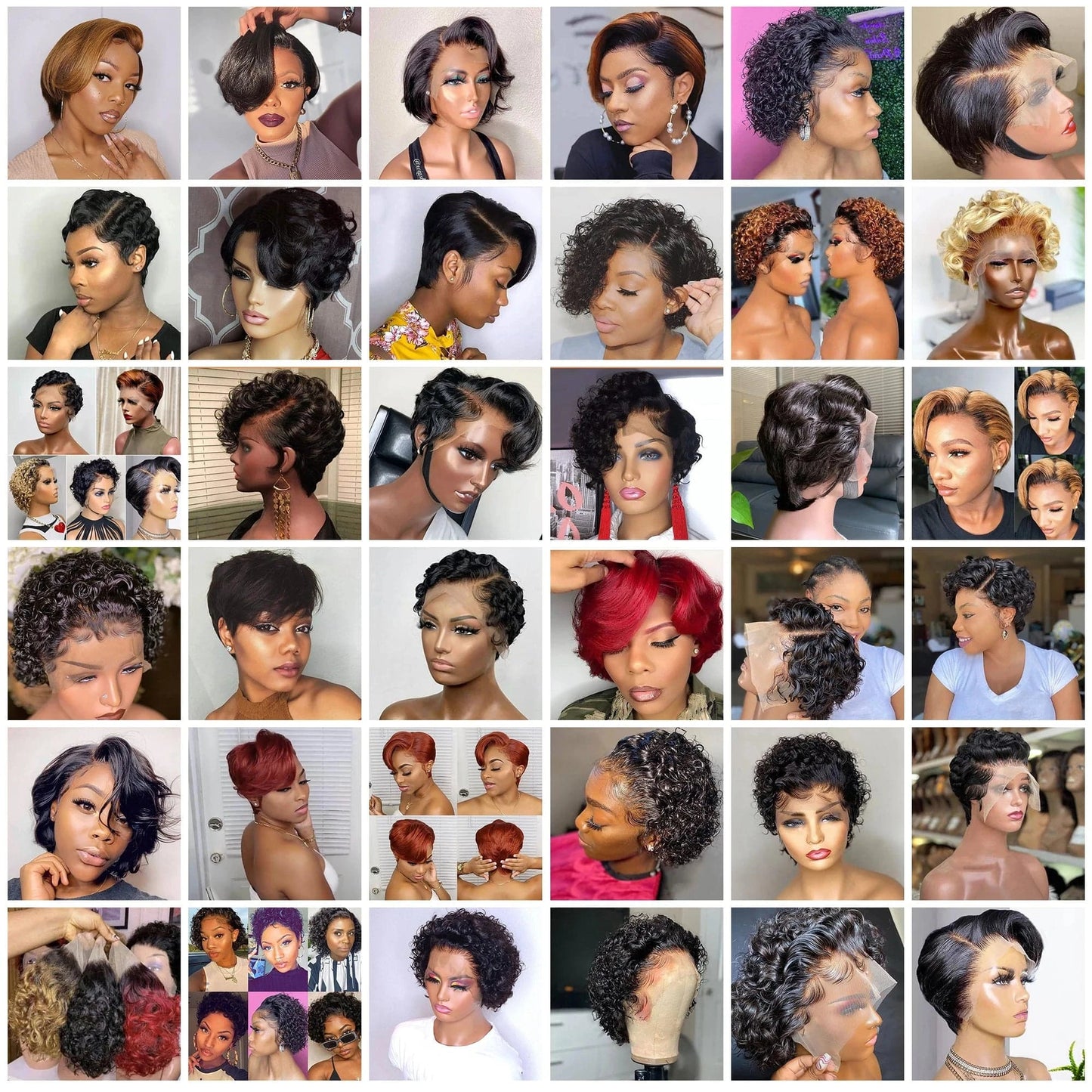 8 Inch Deep Curly Short Cut Bob Wigs Human Hair Bob Lace Frontal Wig Front Pre Plucked Original Brazilian with Baby Hair