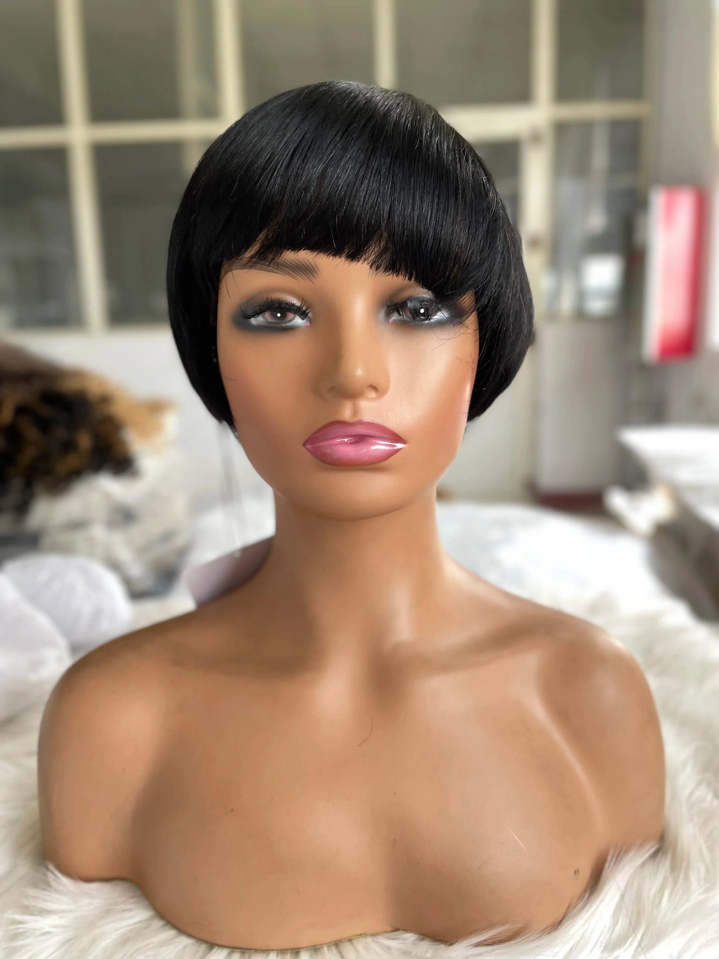 8 Inch Deep Curly Short Cut Bob Wigs Human Hair Bob Lace Frontal Wig Front Pre Plucked Original Brazilian with Baby Hair