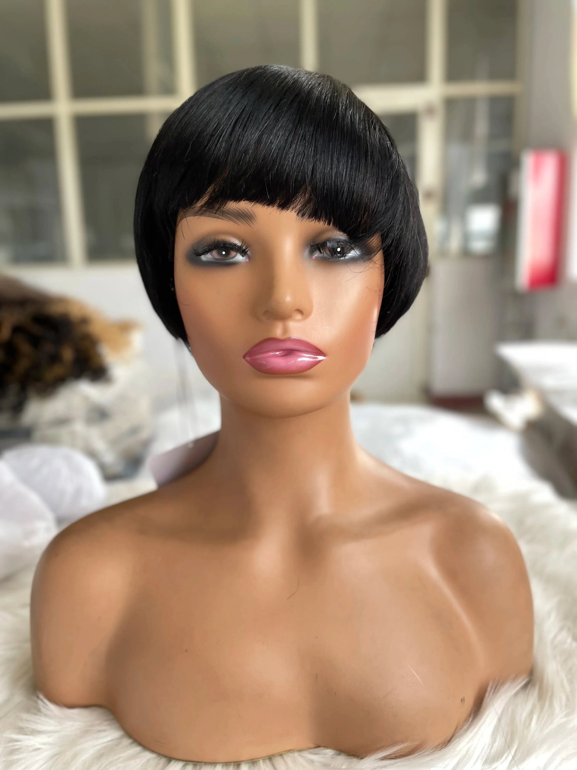 8 Inch Deep Curly Short Cut Bob Wigs Human Hair Bob Lace Frontal Wig Front Pre Plucked Original Brazilian with Baby Hair