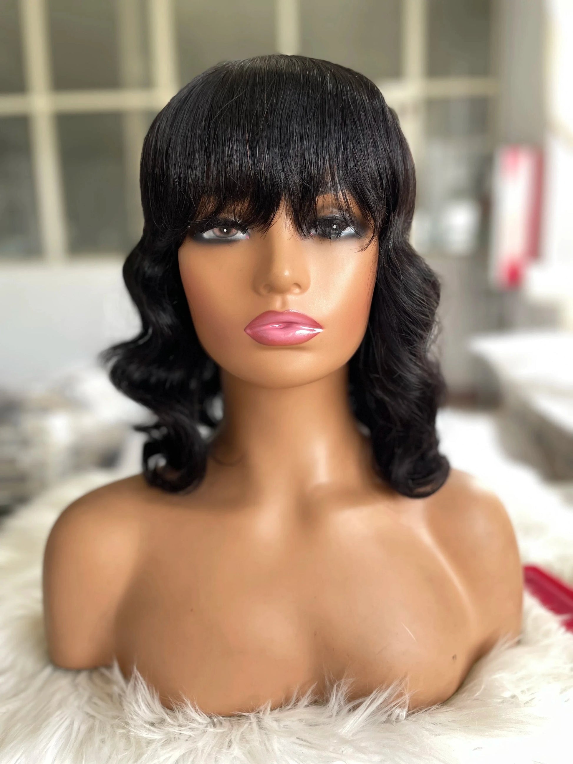 8 Inch Deep Curly Short Cut Bob Wigs Human Hair Bob Lace Frontal Wig Front Pre Plucked Original Brazilian with Baby Hair