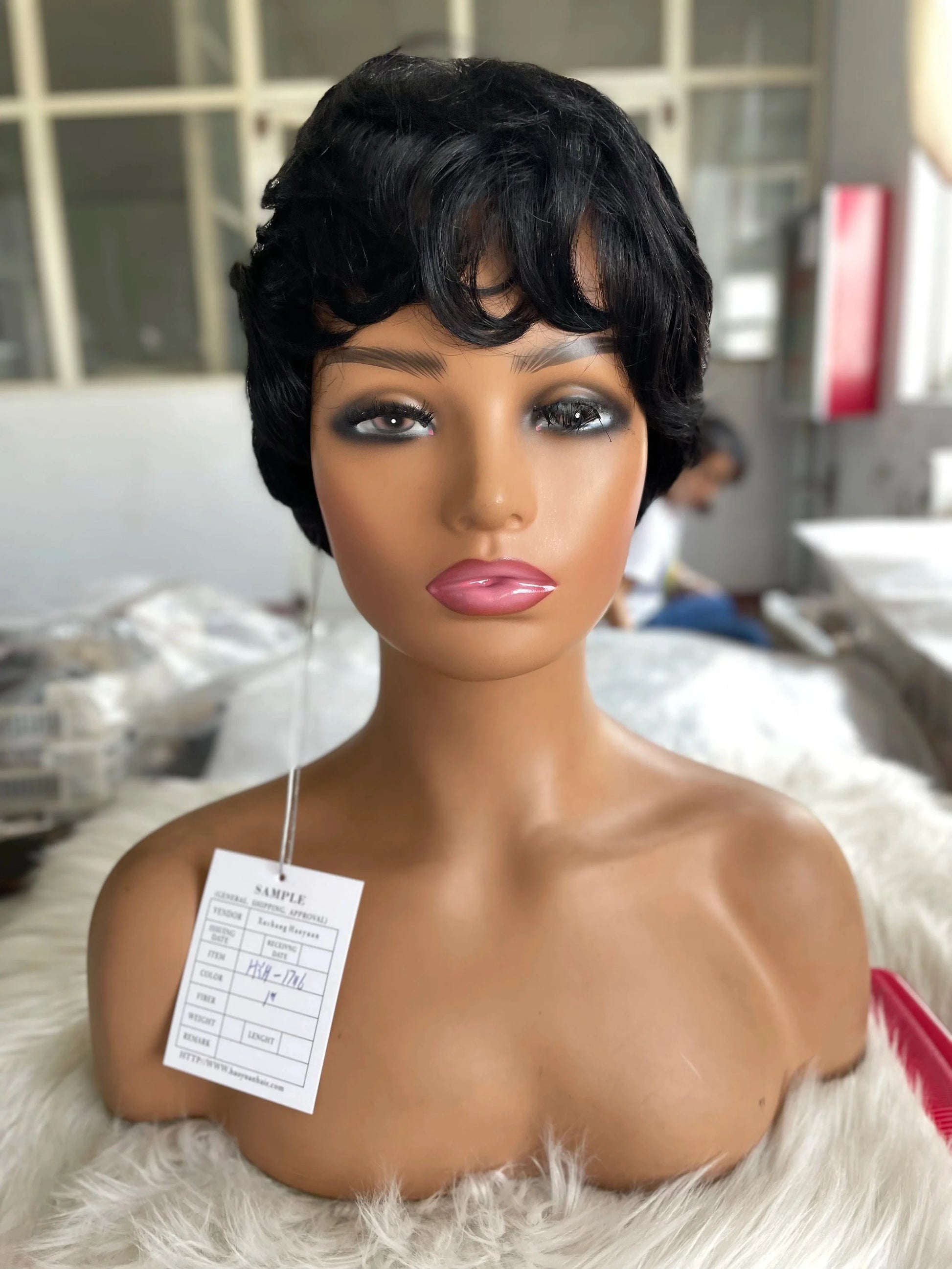 8 Inch Deep Curly Short Cut Bob Wigs Human Hair Bob Lace Frontal Wig Front Pre Plucked Original Brazilian with Baby Hair