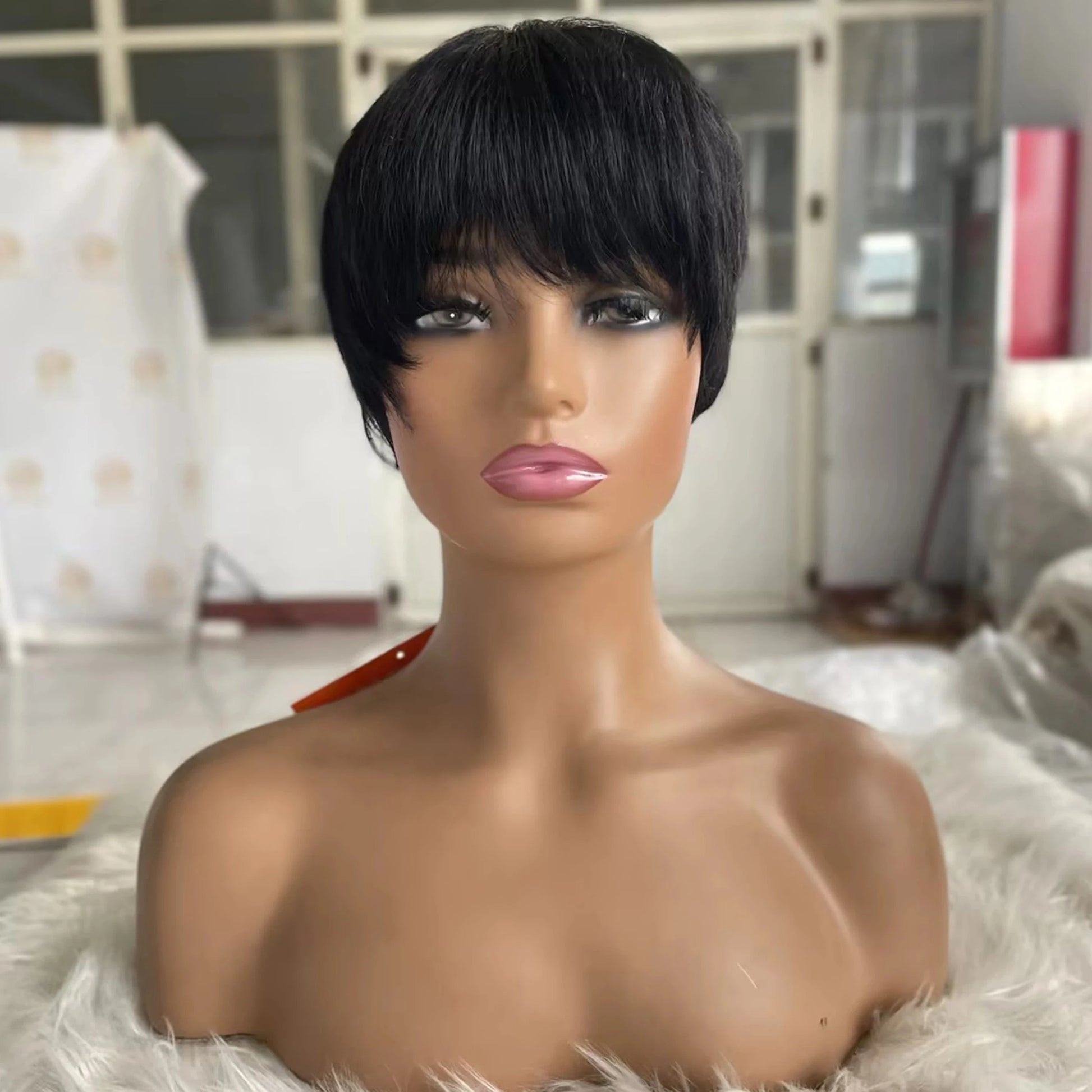8 Inch Deep Curly Short Cut Bob Wigs Human Hair Bob Lace Frontal Wig Front Pre Plucked Original Brazilian with Baby Hair