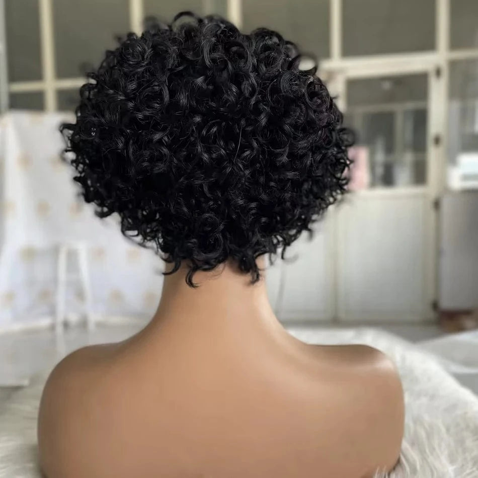 8 Inch Deep Curly Short Cut Bob Wigs Human Hair Bob Lace Frontal Wig Front Pre Plucked Original Brazilian with Baby Hair