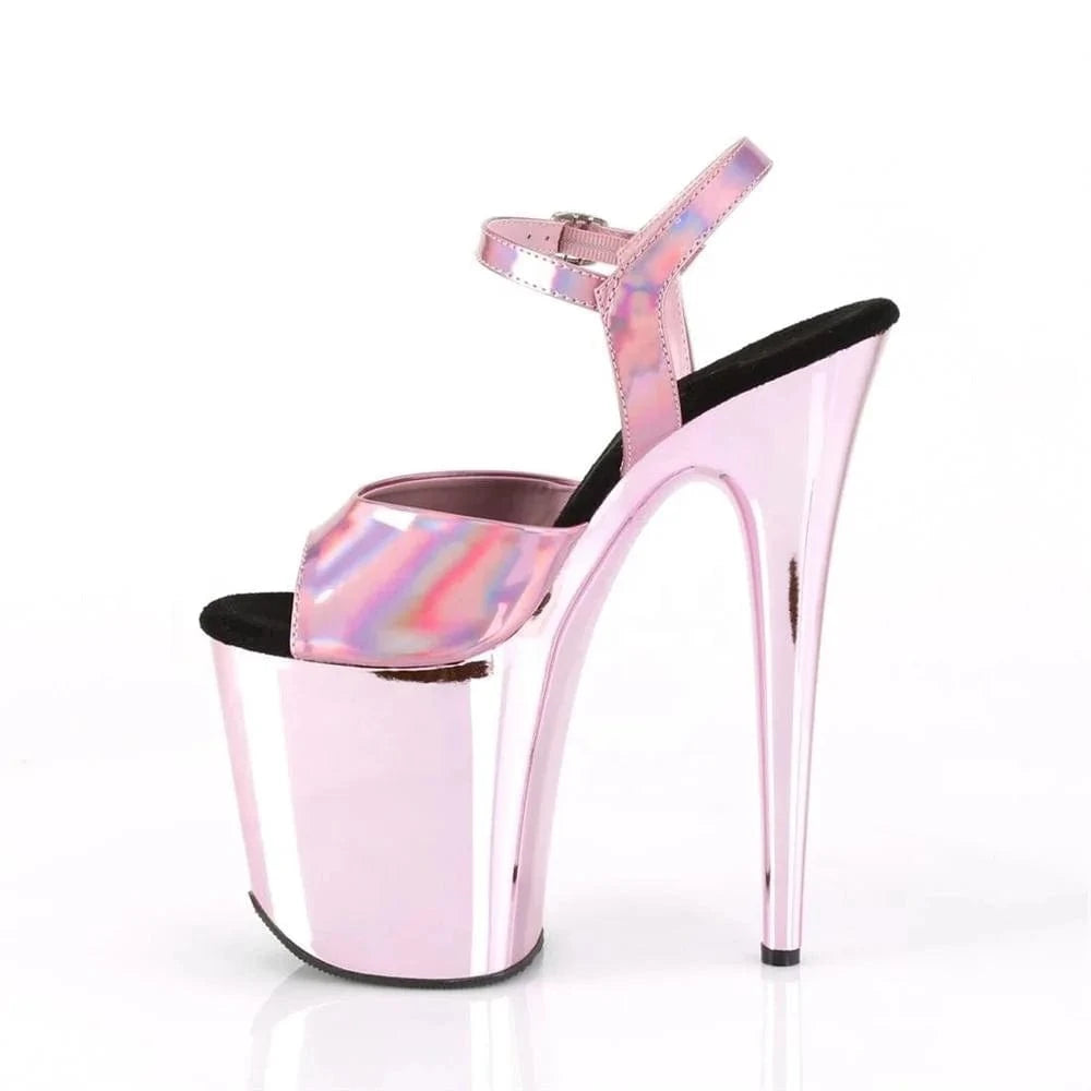 8inch-20CM Heeled Sandals super high heel thin heel show banquet shoes one button waterproof platform pole dance sandals
