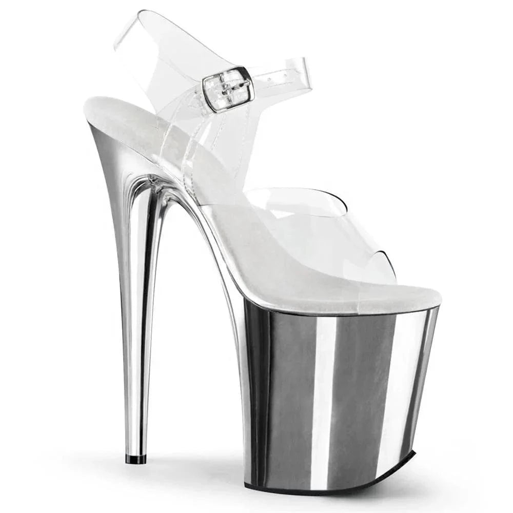 8inch-20CM sexy super high-heeled shoes sandals thin heel show banquet shoes buckle waterproof platform sandals