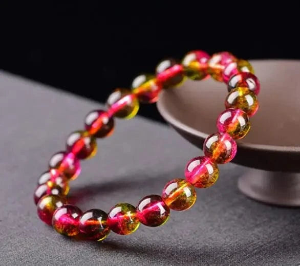 8mm Gorgeous Semi-Precious Gemstones Round Beads Energy Power Crystal Reiki Healing Elastic Stretch Bracelet for Women Men Gifts