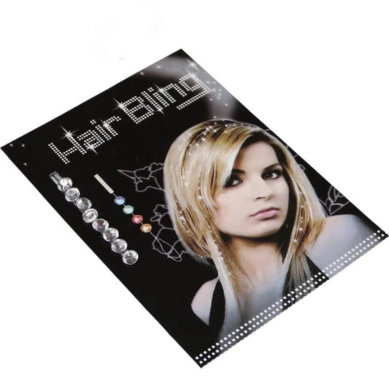8pcs/lot Blinger Deluxe Set, Radiance Collection Bling Hair Jewelry Comes with Glam Styling Tool Click Hair Bling