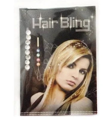 8pcs/lot Blinger Deluxe Set, Radiance Collection Bling Hair Jewelry Comes with Glam Styling Tool Click Hair Bling