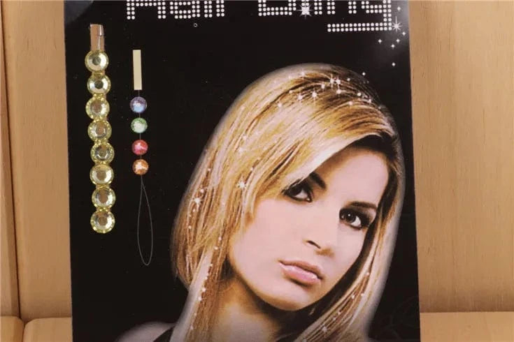 8pcs/lot Blinger Deluxe Set, Radiance Collection Bling Hair Jewelry Comes with Glam Styling Tool Click Hair Bling