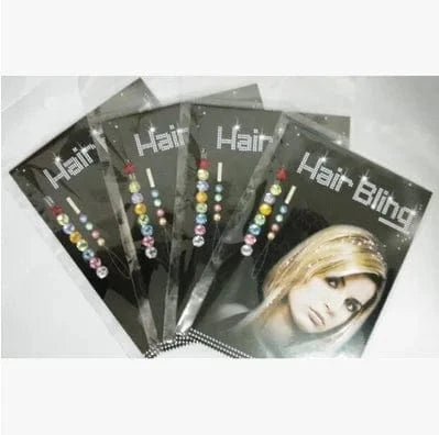 8pcs/lot Blinger Deluxe Set, Radiance Collection Bling Hair Jewelry Comes with Glam Styling Tool Click Hair Bling