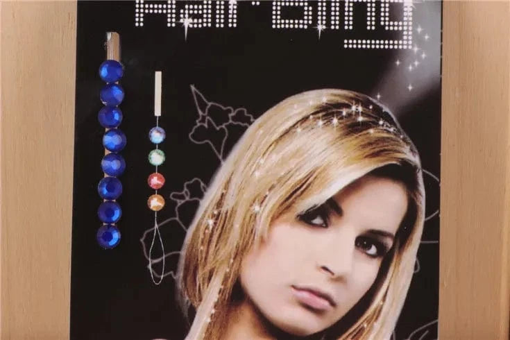 8pcs/lot Blinger Deluxe Set, Radiance Collection Bling Hair Jewelry Comes with Glam Styling Tool Click Hair Bling