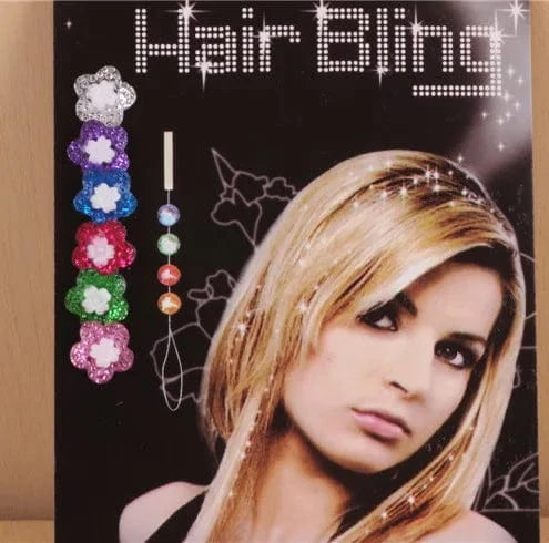 8pcs/lot Blinger Deluxe Set, Radiance Collection Bling Hair Jewelry Comes with Glam Styling Tool Click Hair Bling