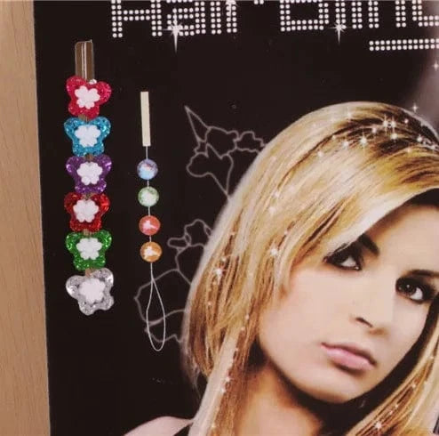 8pcs/lot Blinger Deluxe Set, Radiance Collection Bling Hair Jewelry Comes with Glam Styling Tool Click Hair Bling