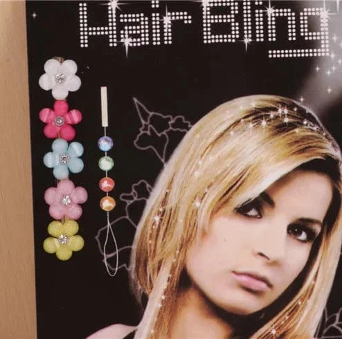 8pcs/lot Blinger Deluxe Set, Radiance Collection Bling Hair Jewelry Comes with Glam Styling Tool Click Hair Bling