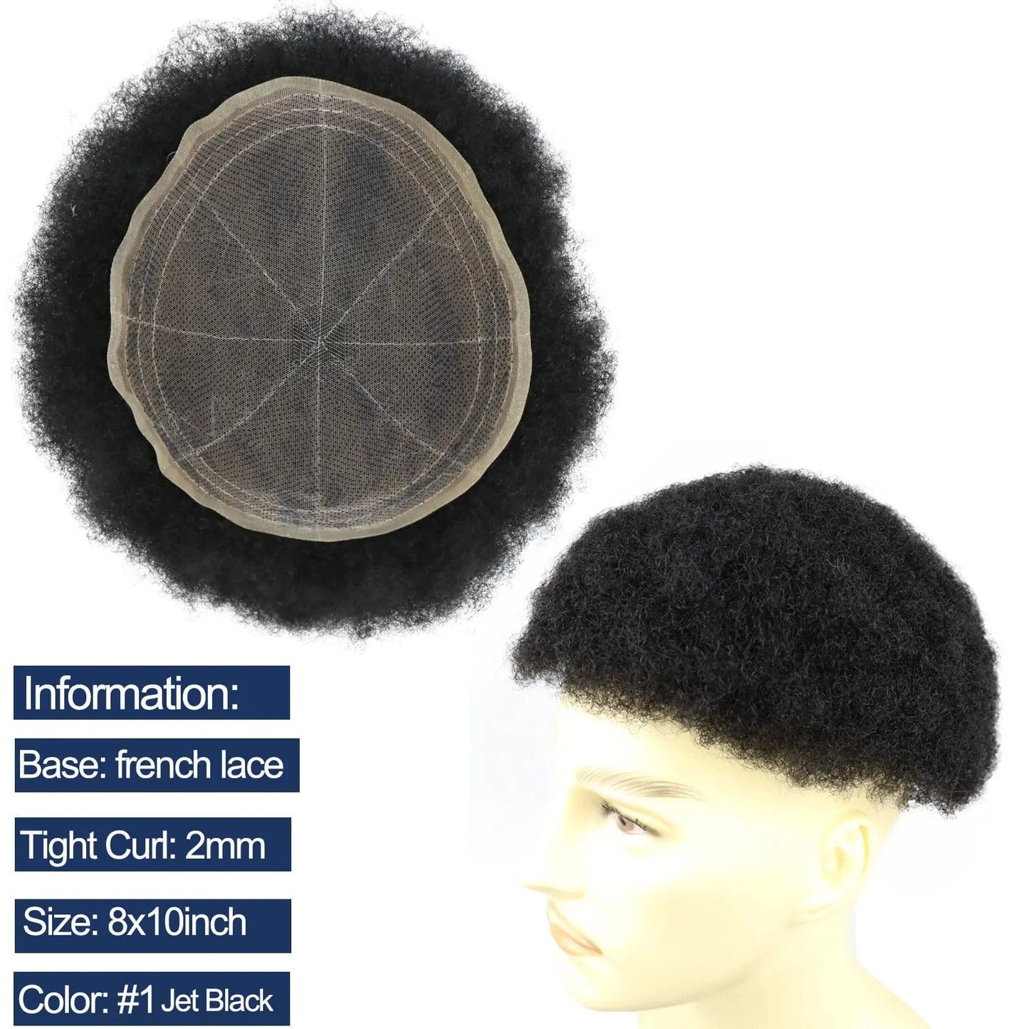 8X10 Indian Men's Replacement Hair Systems Toupee Mono Thin Skin Mens Hairpieces Remy Human Hair Afro Men Toupee