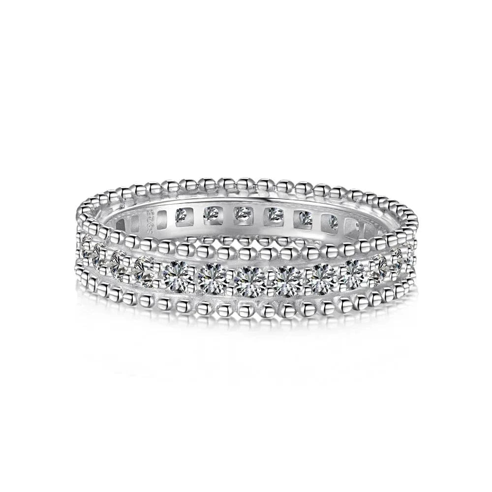 9 / 10 925 Sterling Silver Rings For Women Original Tiara Heart Wishbone Engagement Wedding Stacking Ring Crystals Jewelry Love Gift