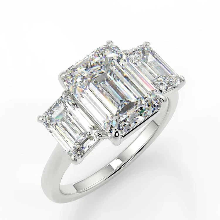 9.5 / Platinum rings jewelry women wholesale 14K 18K Platinum silver diamond engagement ring