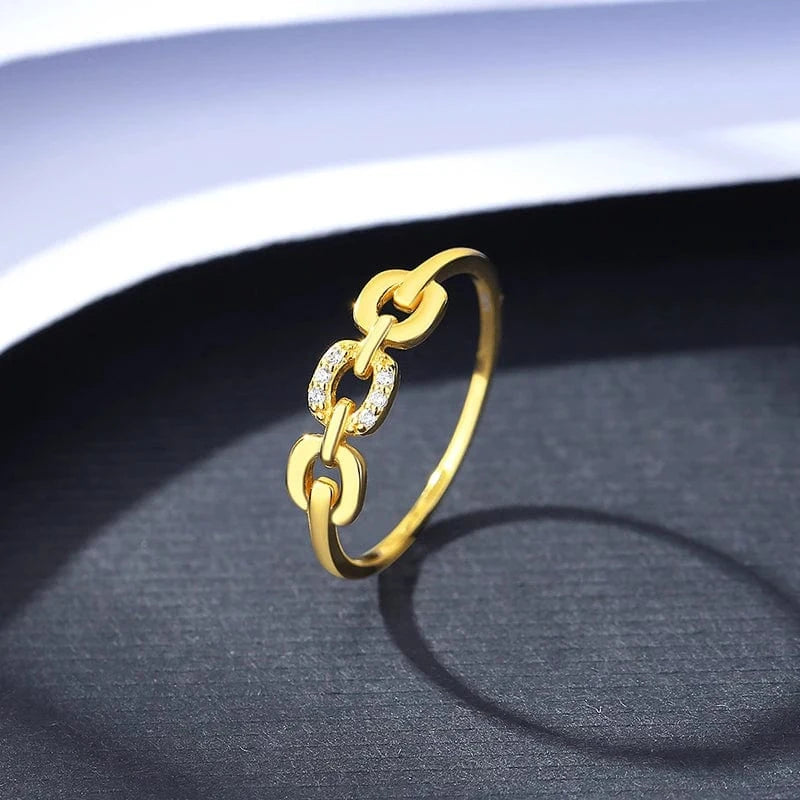 9 / SR20121239 CZCITY Metal Trendy Jewelry Lady Cz Sterling 925 Plated Micro Zircon High Quality Silver Design For Girl Gold Ring