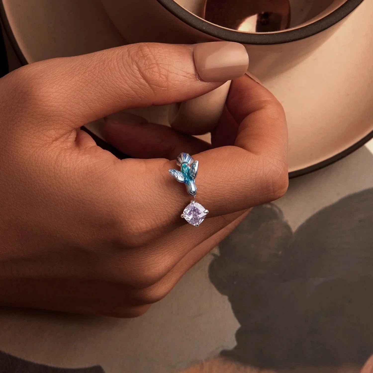 925 Sterling Silver Fashion Jewelry Sets Fine Jewelry Making Wholesale Blossom Cherry Butterfly&Kingfisher Stud Earring&Ring Set