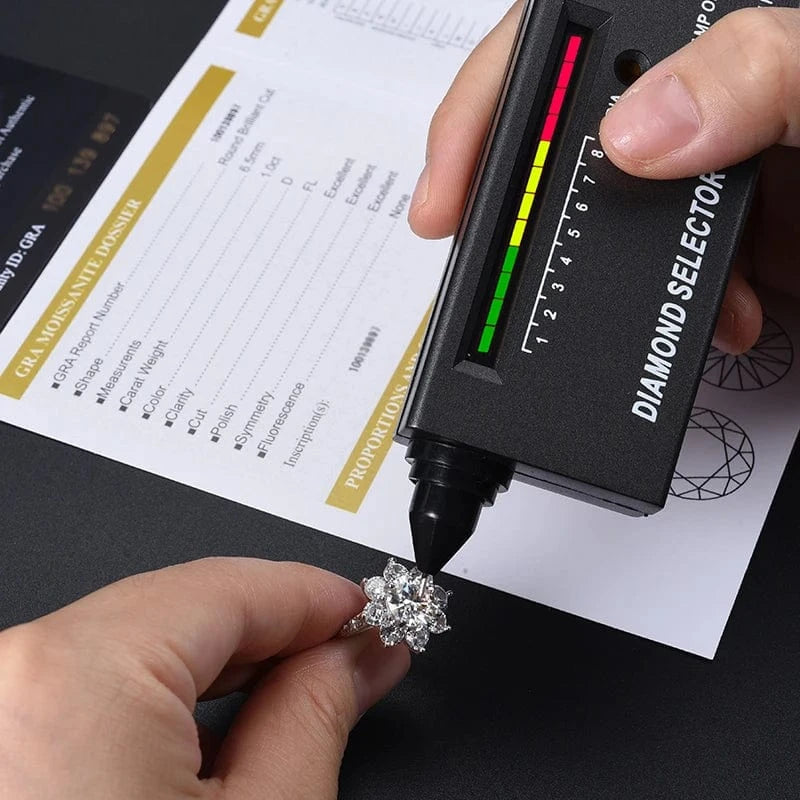 925 Sterling Silver Unusual Halo Zirconia Flower Shape Luxury Diamond Moissanite Rings 1 2 Carat For Women Wedding fine jewelry