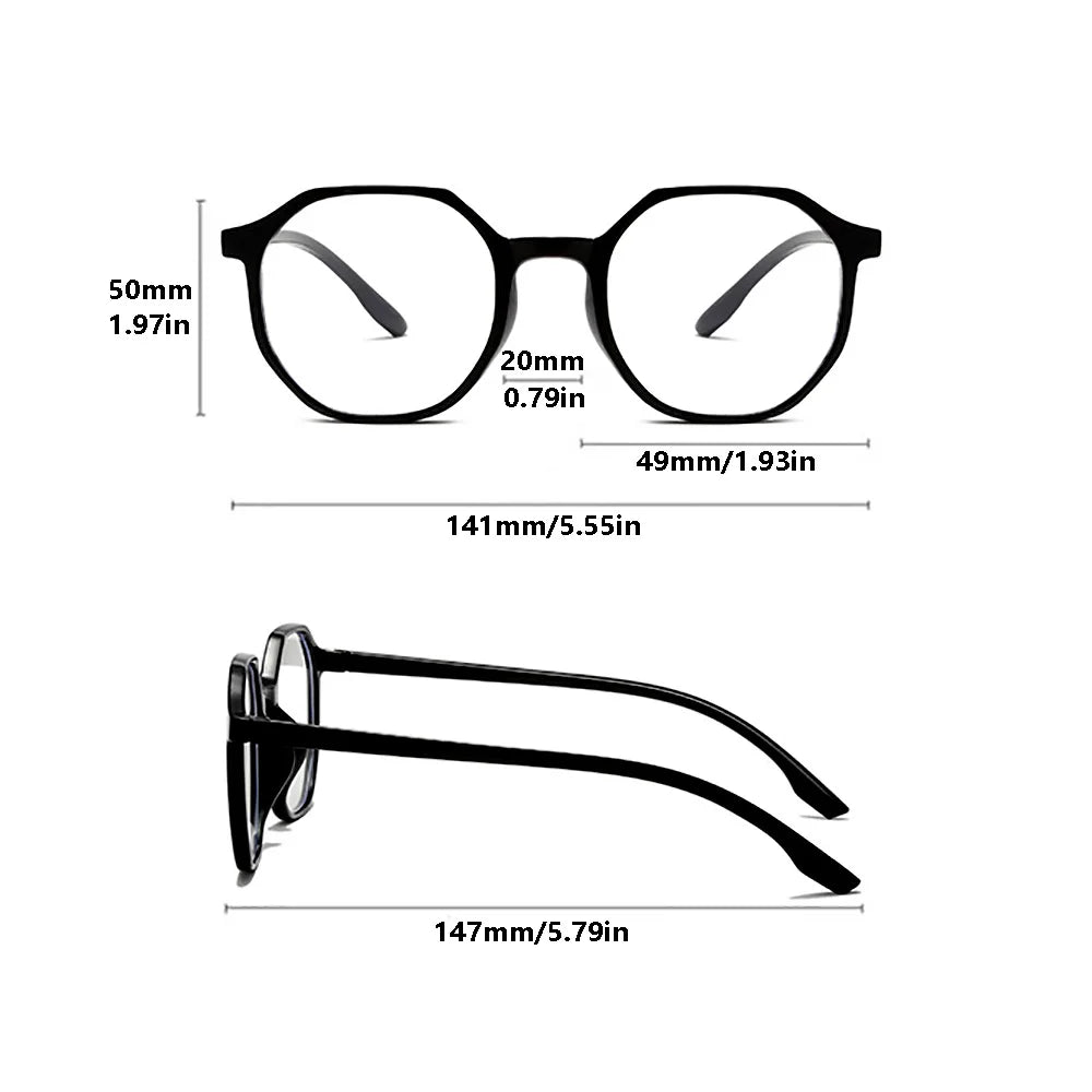Vintage Round Blue Light Blocking Glasses for Women