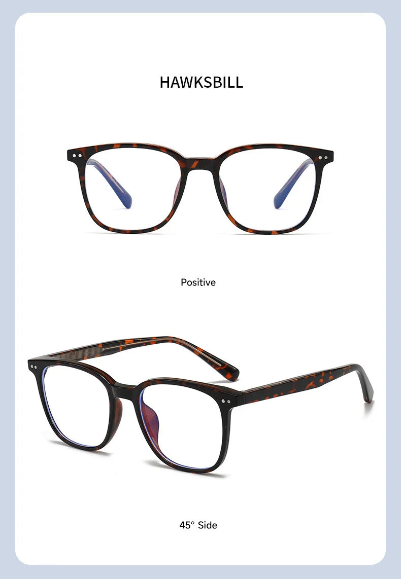 Vintage Square Blue Light Blocking Glasses for Women