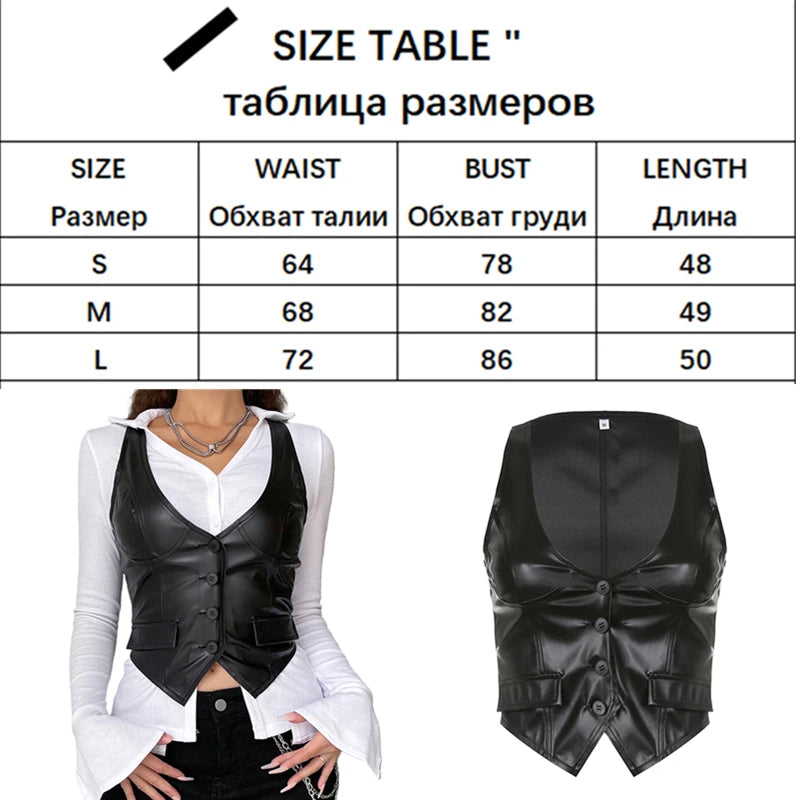 Vintage V Neck Button Up Sleeveless Vest for Women