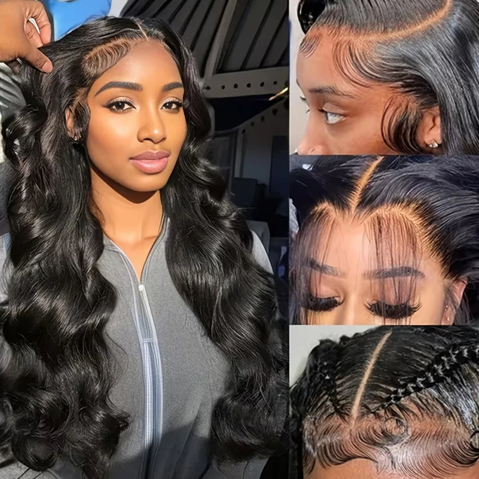 Transparent Lace Front Body Wave Human Hair Wig For Women