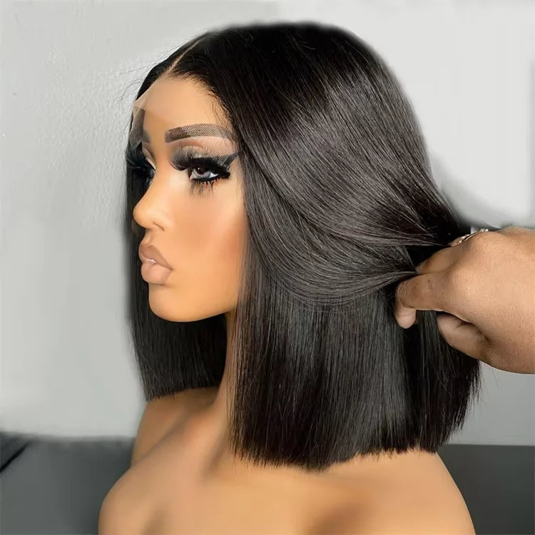 Transparent Glueless Lace Front Bob Wig for Women