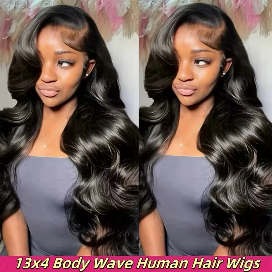 Transparent Lace Front Body Wave Human Hair Wig For Women