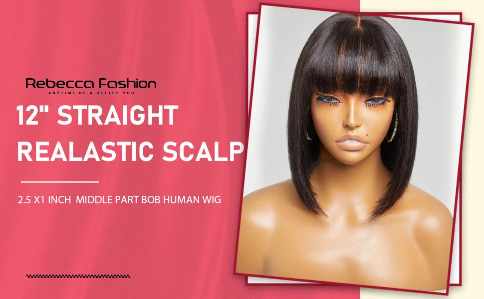 Highlight Blonde Glueless Lace Front Bob Wig for Women