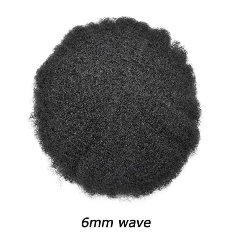 Natural Curly Remy Indian Human Hair Toupee for Women