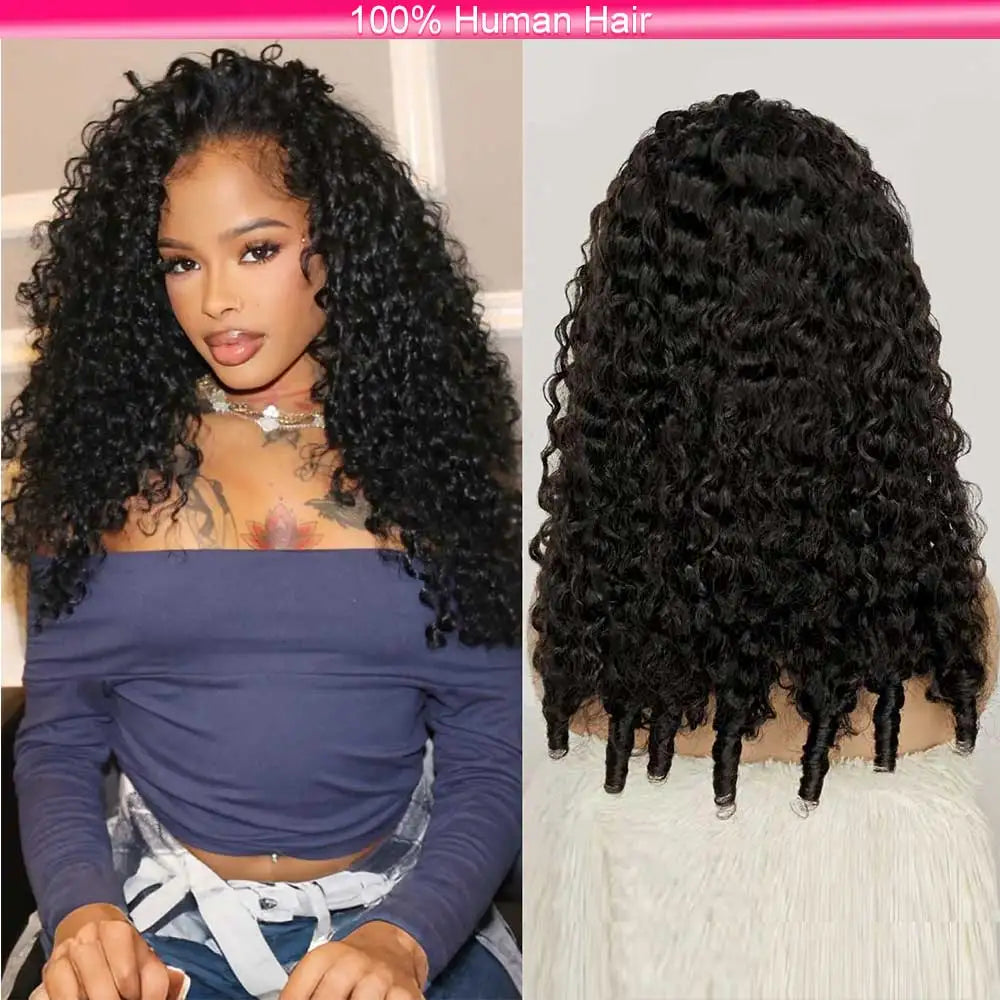 Spiral Kinky Curly Half Wig