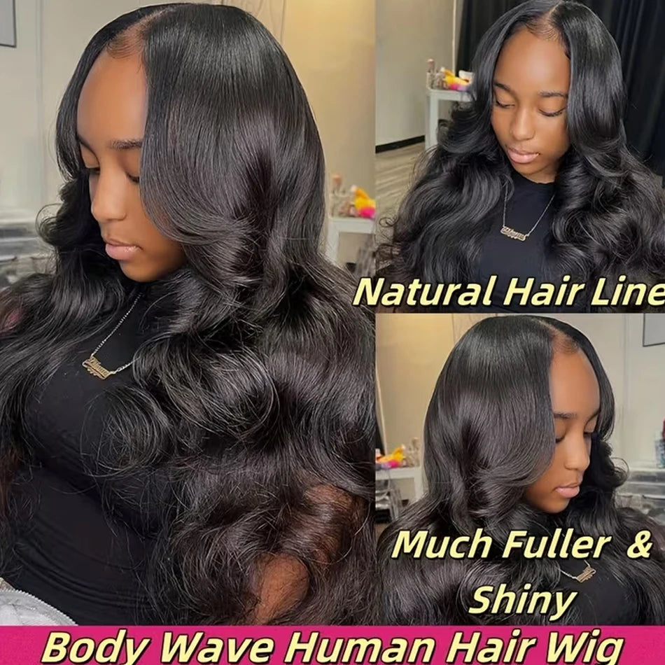 Transparent Lace Front Body Wave Human Hair Wig For Women
