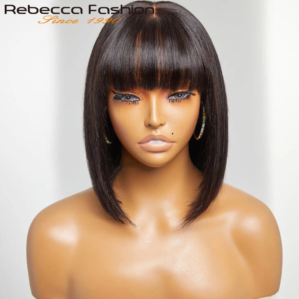 Highlight Blonde Glueless Lace Front Bob Wig for Women
