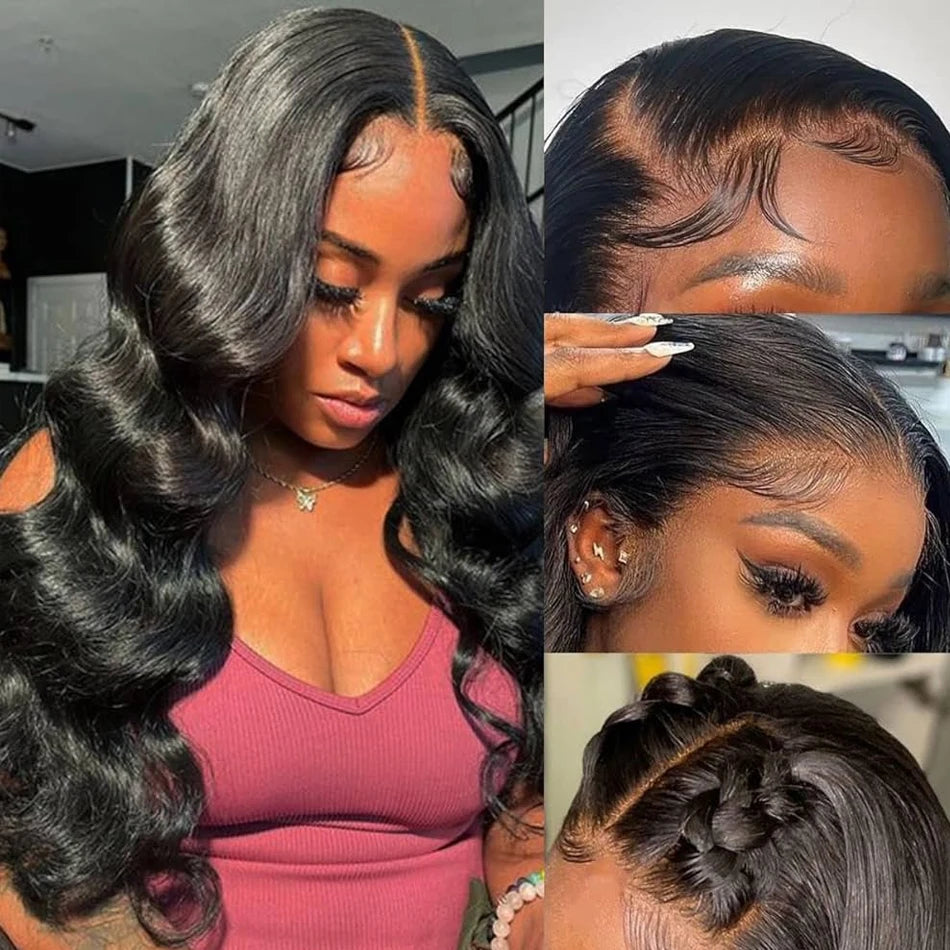 Transparent Lace Front Body Wave Human Hair Wig For Women