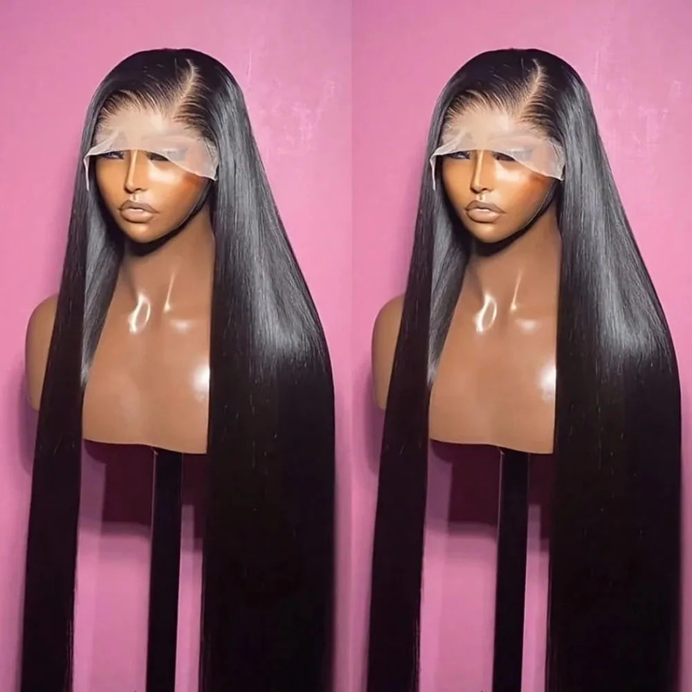 Long Straight HD Lace Front Human Hair Wig for Women
