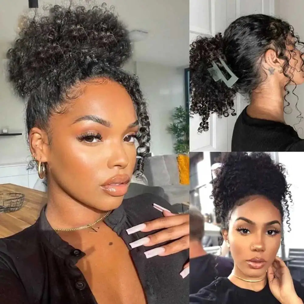 Glueless Deep Curly Brazilian Full Lace Wig For Women