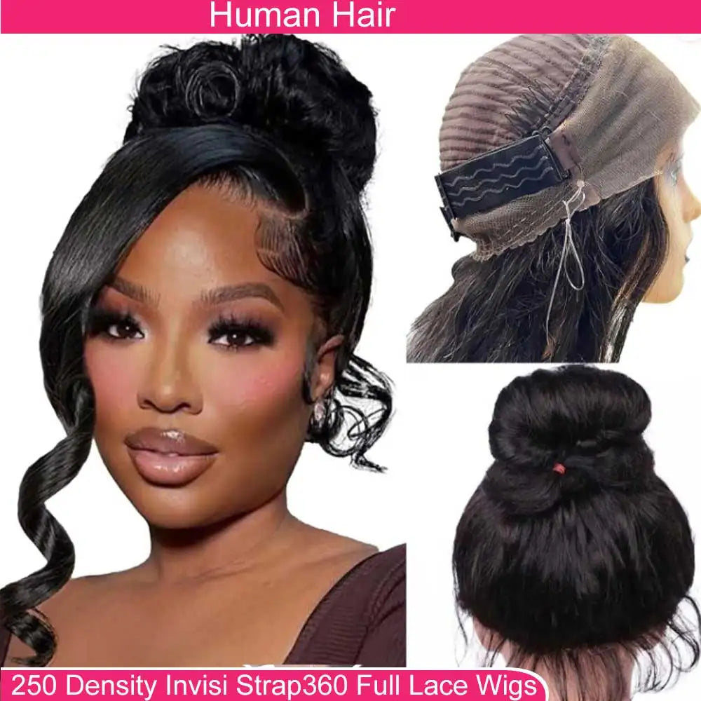 Glueless Brazilian Body Wave Lace Frontal Wig for Women