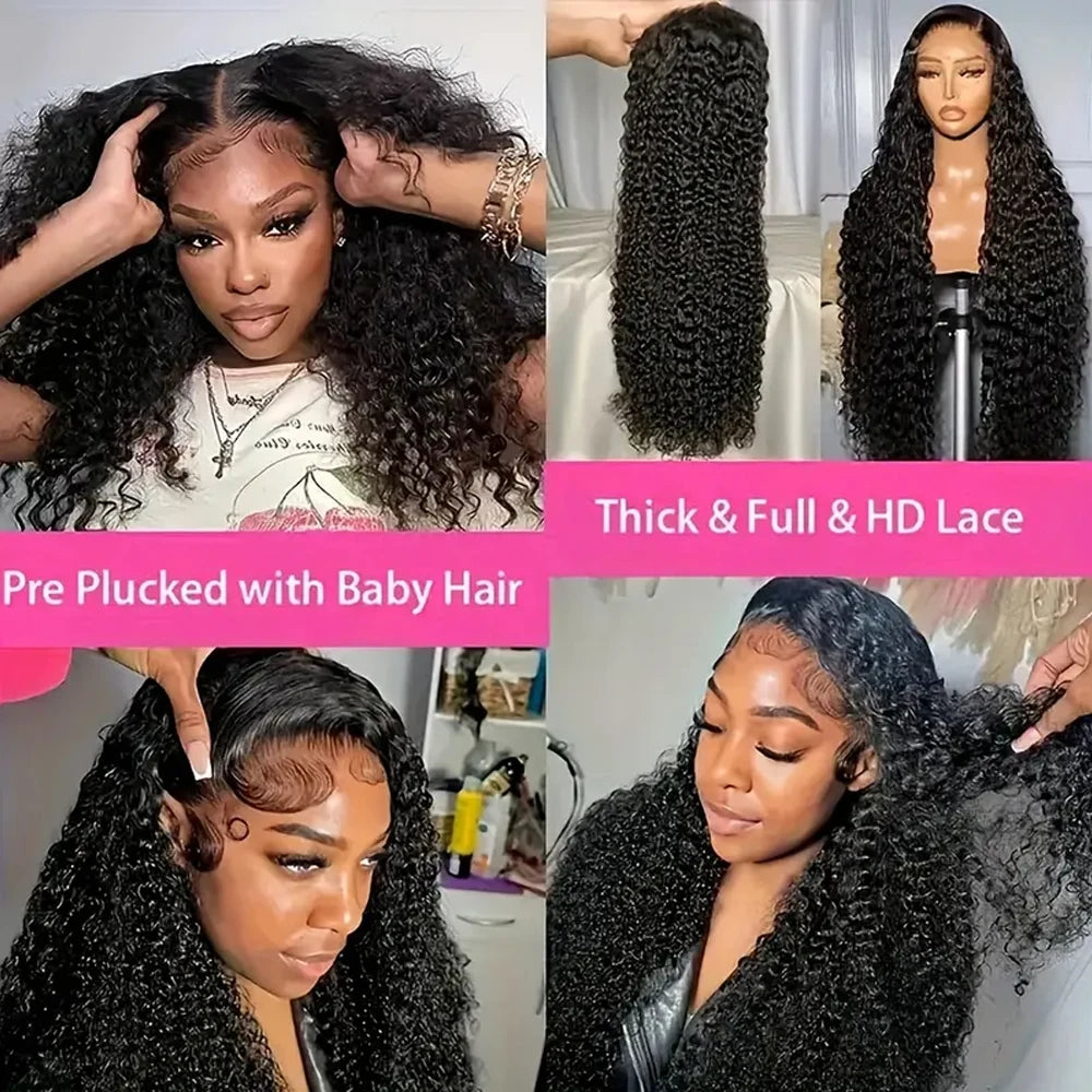 Glueless Deep Wave Human Hair Wig for Women