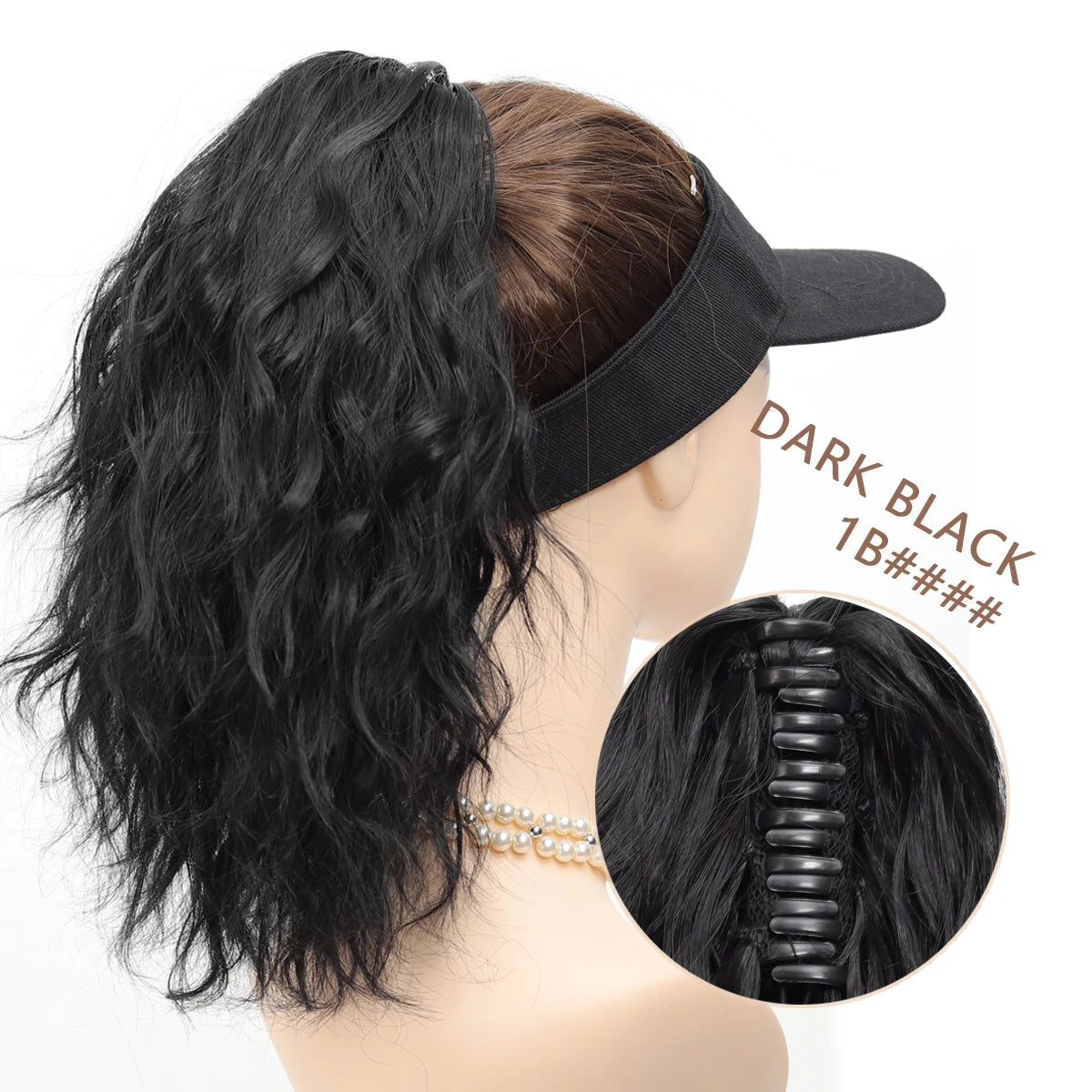 Frosted Water Wave Clip In Ponytail Hair Extension For Women