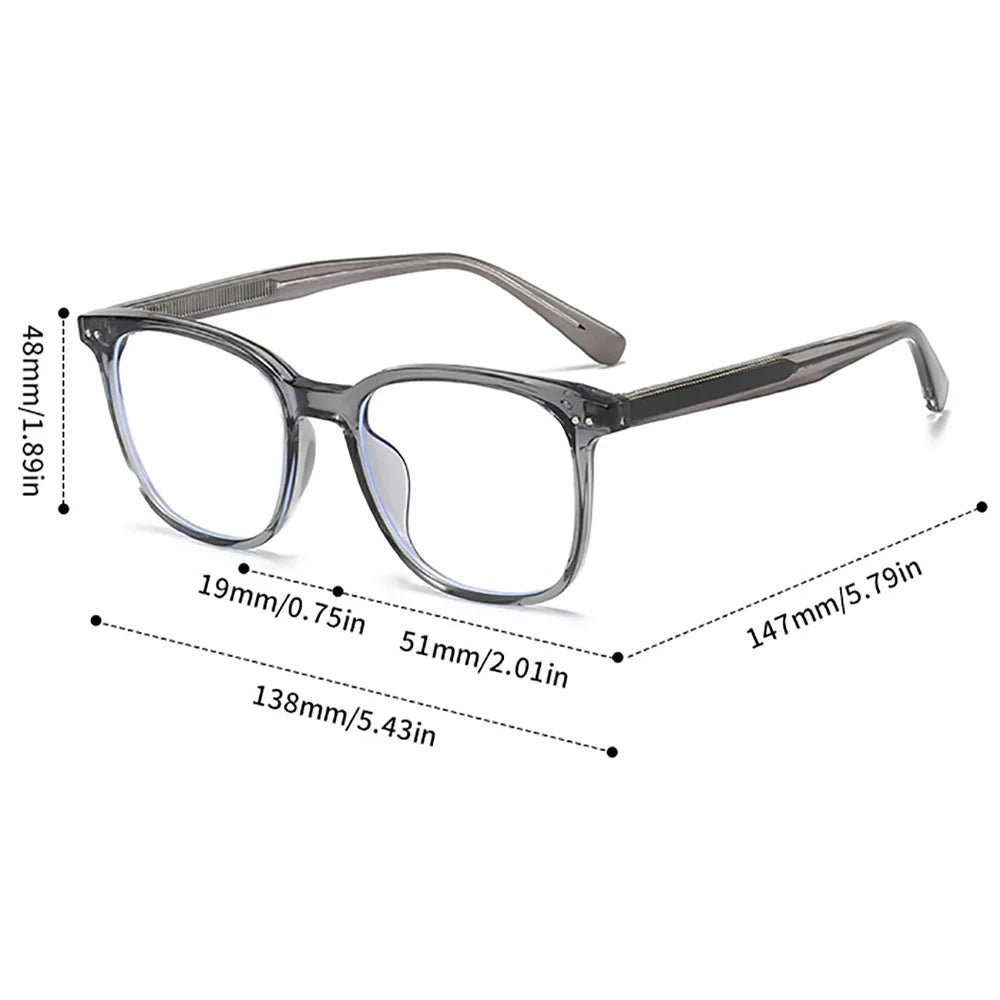 Vintage Square Blue Light Blocking Glasses for Women