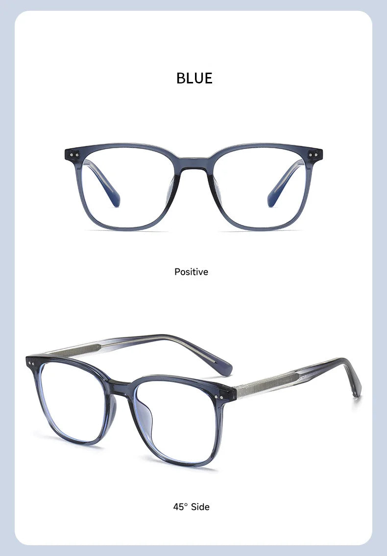 Vintage Square Blue Light Blocking Glasses for Women