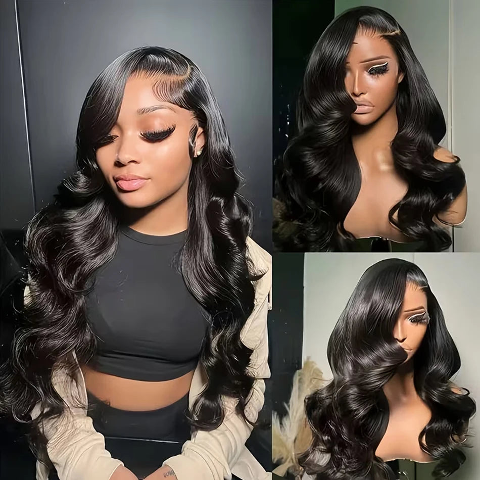 Transparent Lace Front Body Wave Human Hair Wig For Women