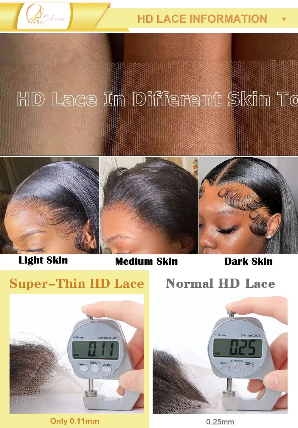 Water Wave Highlight Glueless Half Wig With Seamless Clips for Women