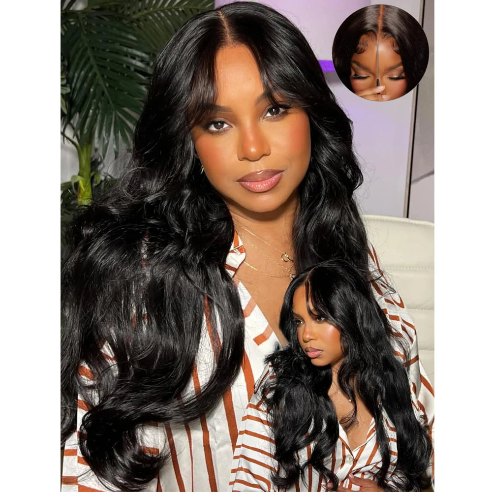 Glueless Body Wave Human Hair Lace Front Wig for Women