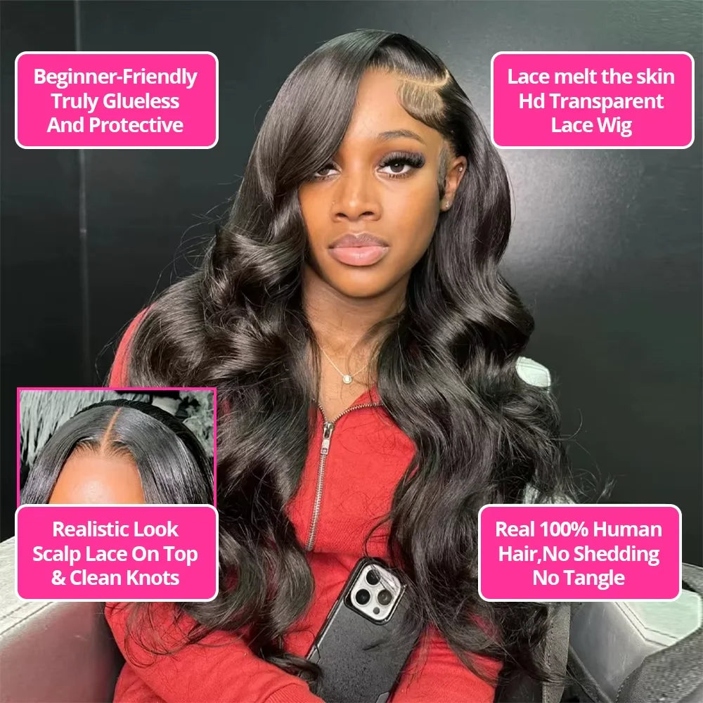 Premium Body Wave Lace Front Human Hair Wig for Women