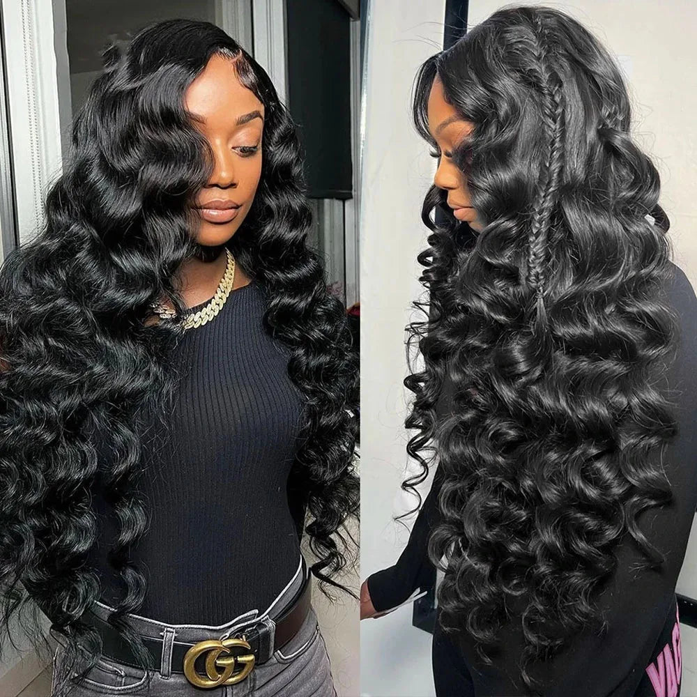 Long Loose Wave Lace Front Human Hair Wig for Women