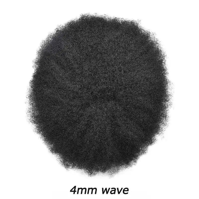 Natural Curly Remy Indian Human Hair Toupee for Women
